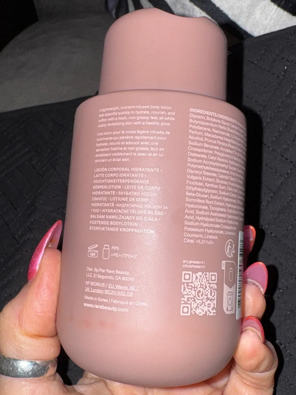 Rare Beauty Find Comfort Hydrating Body Lotion
